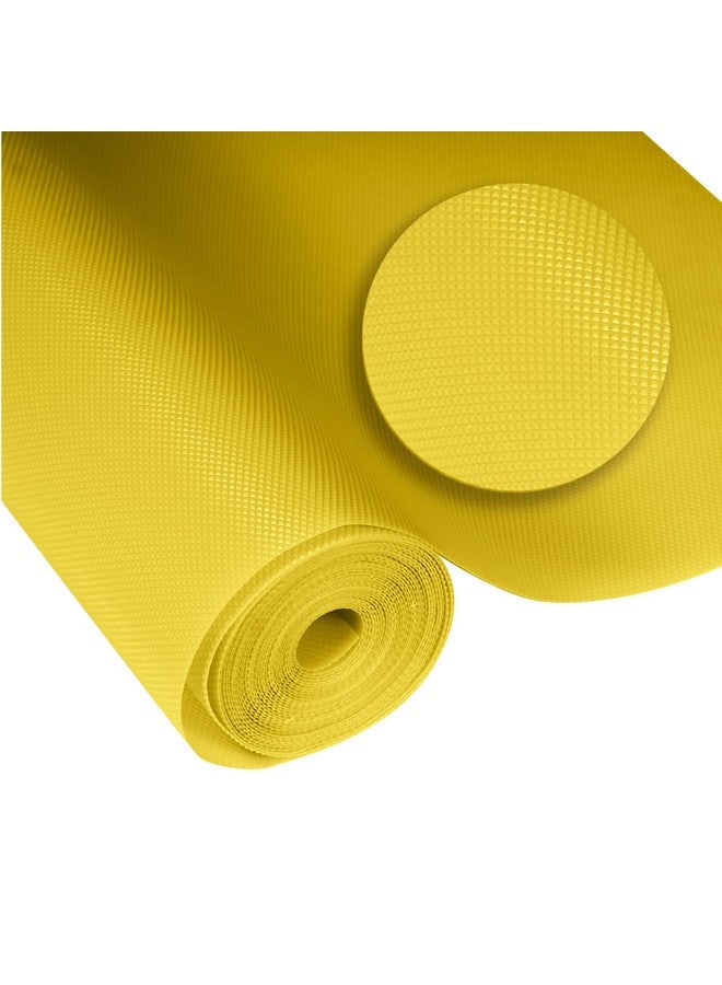 ElastPro Food Grade Washable Anti Slip Mat/Sheet for Fridge, Shelf Liner, Table, Kitchen Drawer mat (Diamond Yellow, 5 Meter) - Image 2