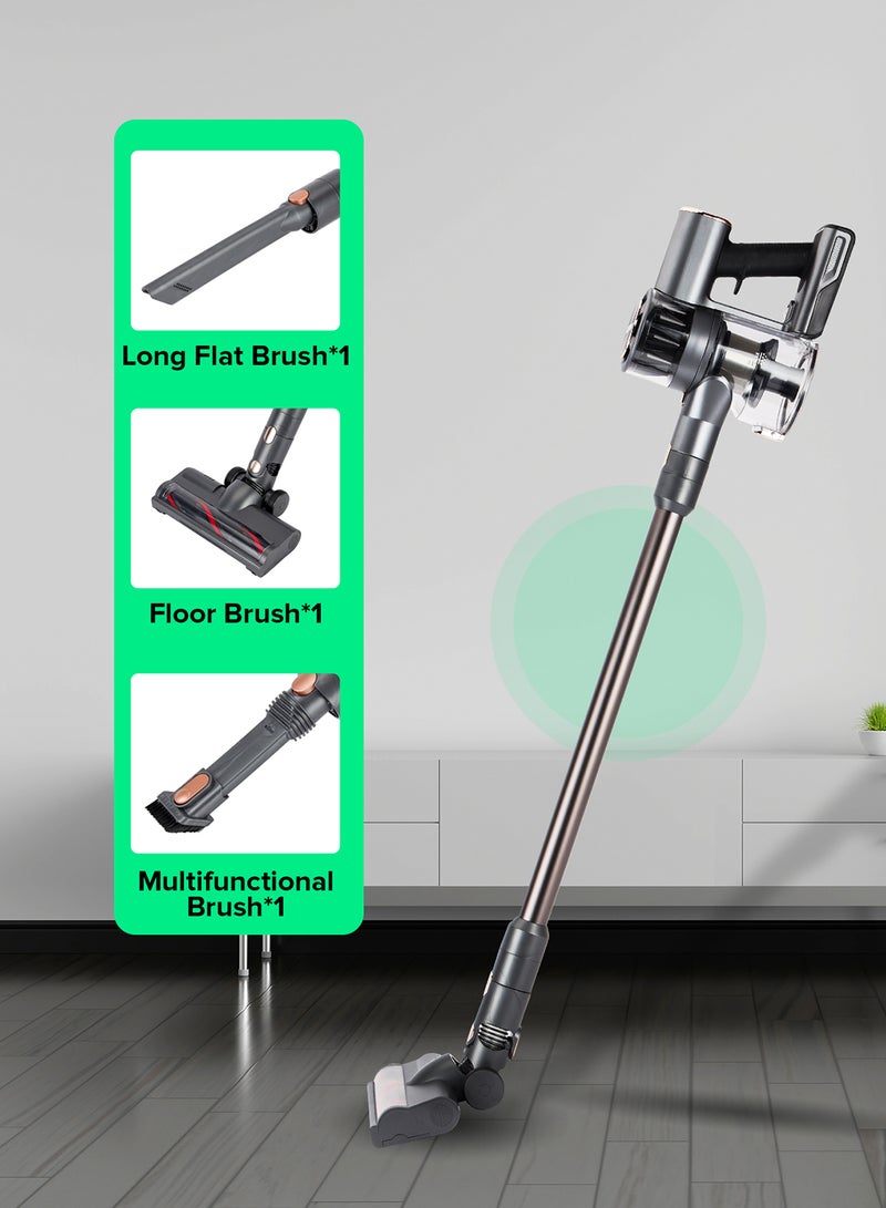 GEEPAS Rechargeable Cordless Handheld Stick Vacuum Cleaner with Powerful Suction 30mins Runtime High Efficiency Filtration system 160 W GVC19030 Black/Grey - Image 3