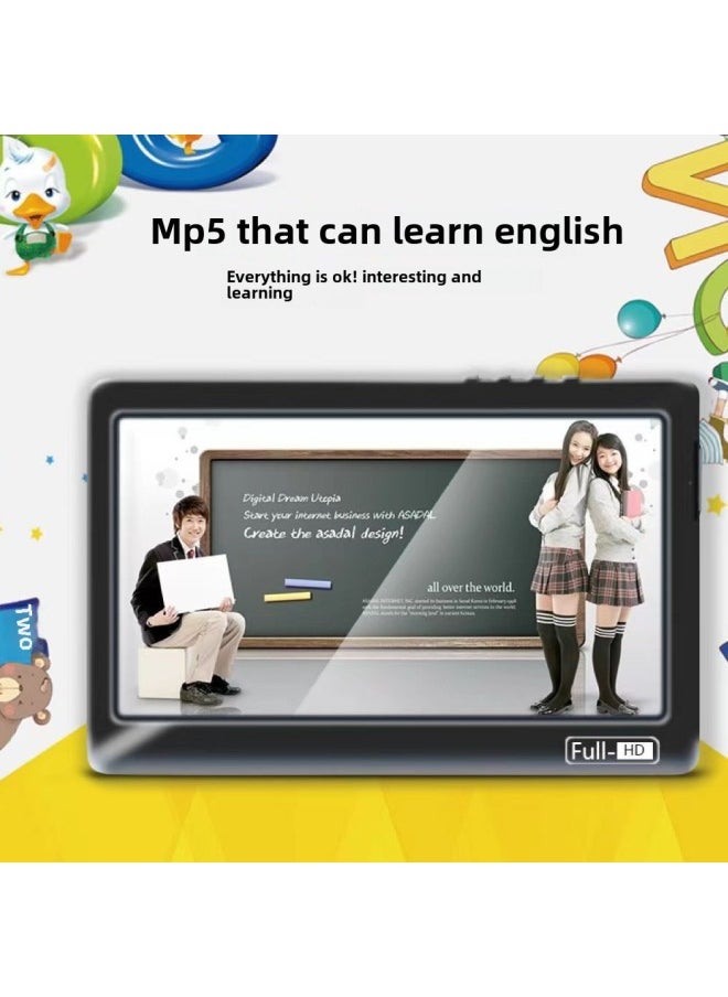 Generic - MP5 Large Screen Learning Machine 4.3 Inch HD Handheld Game Machine Music Player Teacher Recommend Outlet-Product Color:Blue-Model:MP5 - Image 1