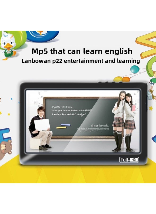 Generic - MP5 Large Screen Learning Machine 4.3 Inch HD Handheld Game Machine Music Player Teacher Recommend Outlet-Product Color:Blue-Model:MP5 - Image 1