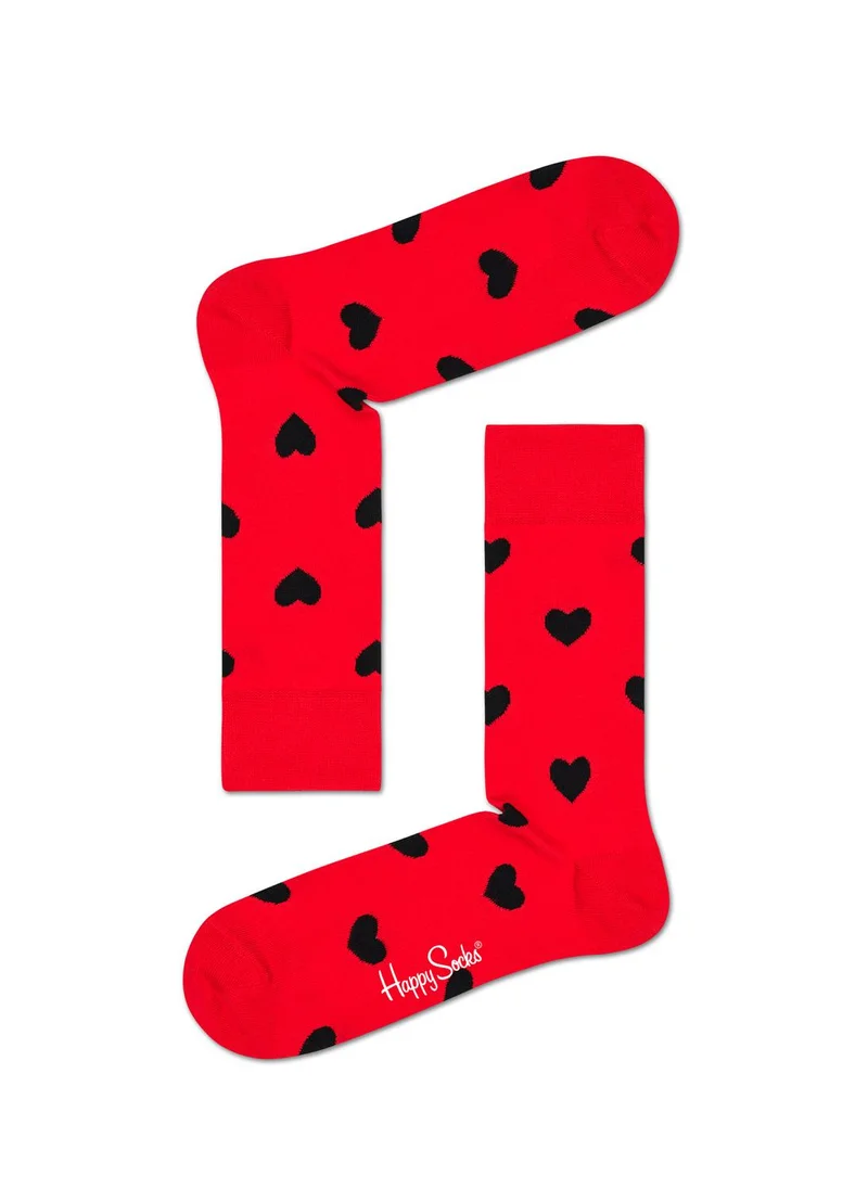 Happy Socks 3-PACK I LOVE YOU GIFT BOX Black/Red