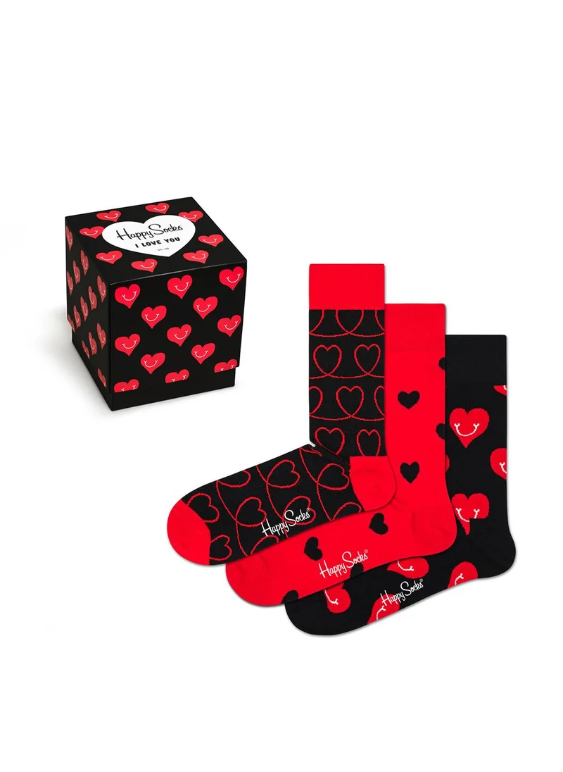 هابي سوكس 3-PACK I LOVE YOU GIFT BOX