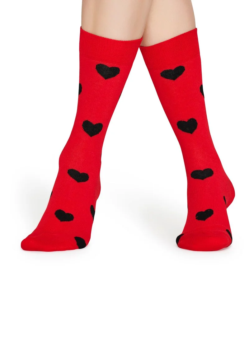 Happy Socks 3-PACK I LOVE YOU GIFT BOX Black/Red