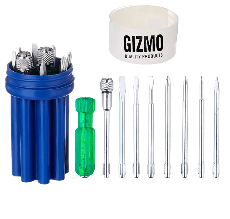 GIZMO Multi Tool Kit With 8 Pcs Screw Driver Set And Neon Bulb,Combination Plier 8" - Image 4
