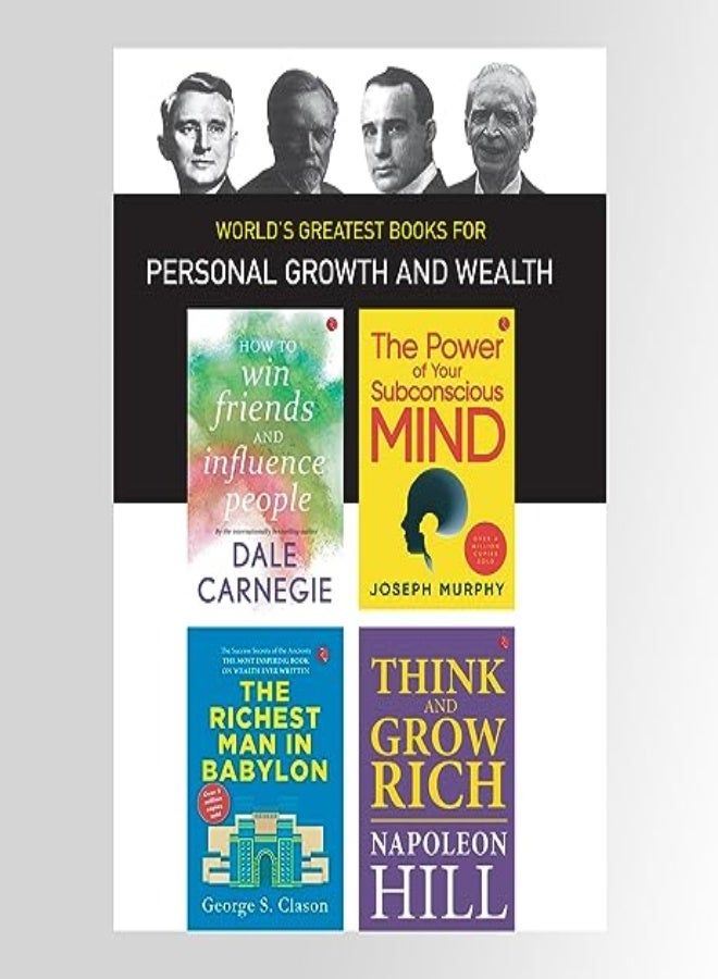 Worlds Greatest Books For Personal Growth And Wealth by Carnegie,Murphy,Clason, Hill, Dale , Joseph , George S., Napoleon Paperback
