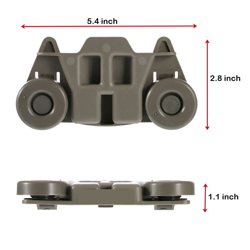 YMDparts W10195416 (ترقية 2 حزمة) استبدال جزء عجلة غسالة الصحون السفلية لـ Maytag/مساعدة المطبخ/مساعد المطبخ/دوامة/رف أطباق كينمور يستبدل Ap5983730 W10195416V Ps11722152 - Image 5