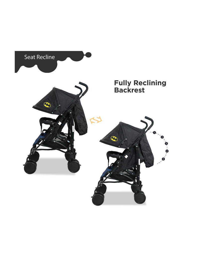 Warner Bros Batman Baby Stroller Storage Cabin  Compact Design, Shoulder Strap Adjustable Reclining Seat - Image 5