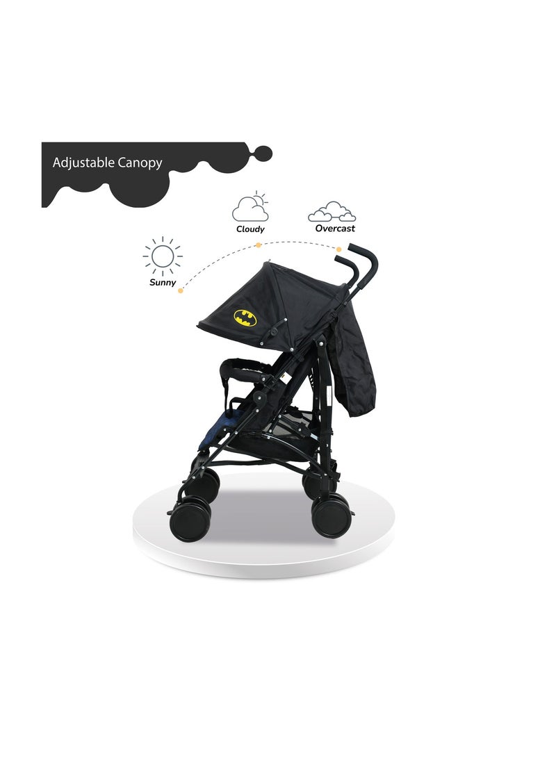 Warner Bros Batman Baby Stroller Storage Cabin  Compact Design, Shoulder Strap Adjustable Reclining Seat - Image 4