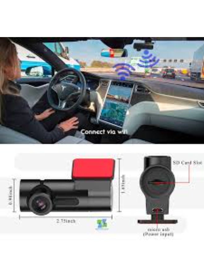 Night Vision Car Dash Camera 1080P, for Vehicles Full HD Driving Recorder with Wide Angle Lens Loop Recording