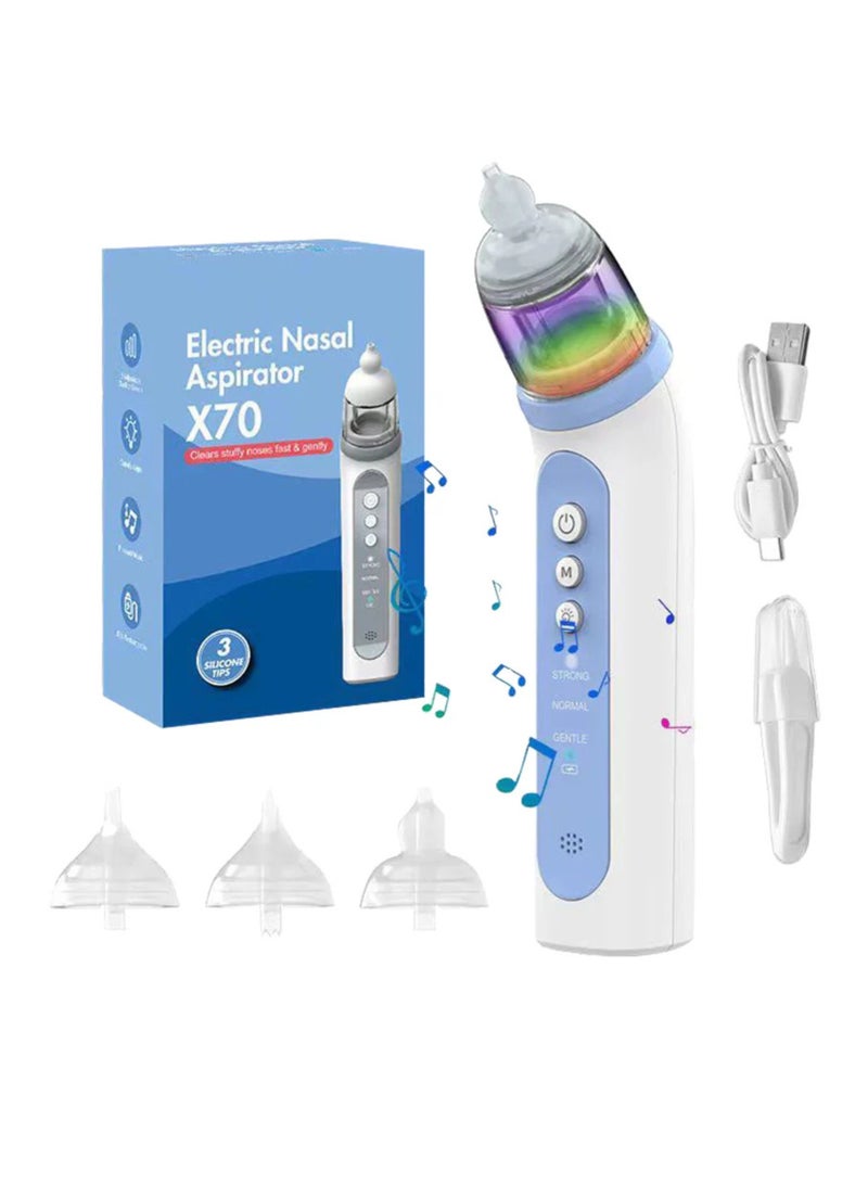 ام تي اس شفاط أنفي كهربائي للأطفال  X70، ضغط منخفض، مصنوع من السيليكون الآمن غذائيًا، شفاط أنفي كهربائي للأطفال، مستلزمات الأطفال - Image 1