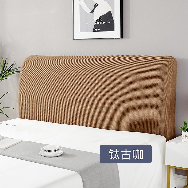 Thickened Elastic All-Inclusive Bedside Cover Scandinavian Household Simple Soft-Covered Wooden Bedside Cover Bed Back Dust Cover Bed Back Cover - Image 1