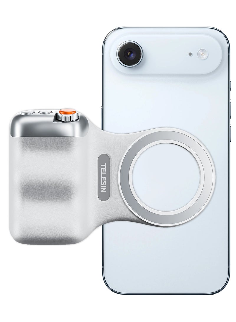 TELESIN قبضة مغناطيسية ممتعة 2 – قبضة كاميرا هاتف مغناطيسية مع جهاز تحكم بلوتوث لجهاز آيفون 17 إير - Image 1