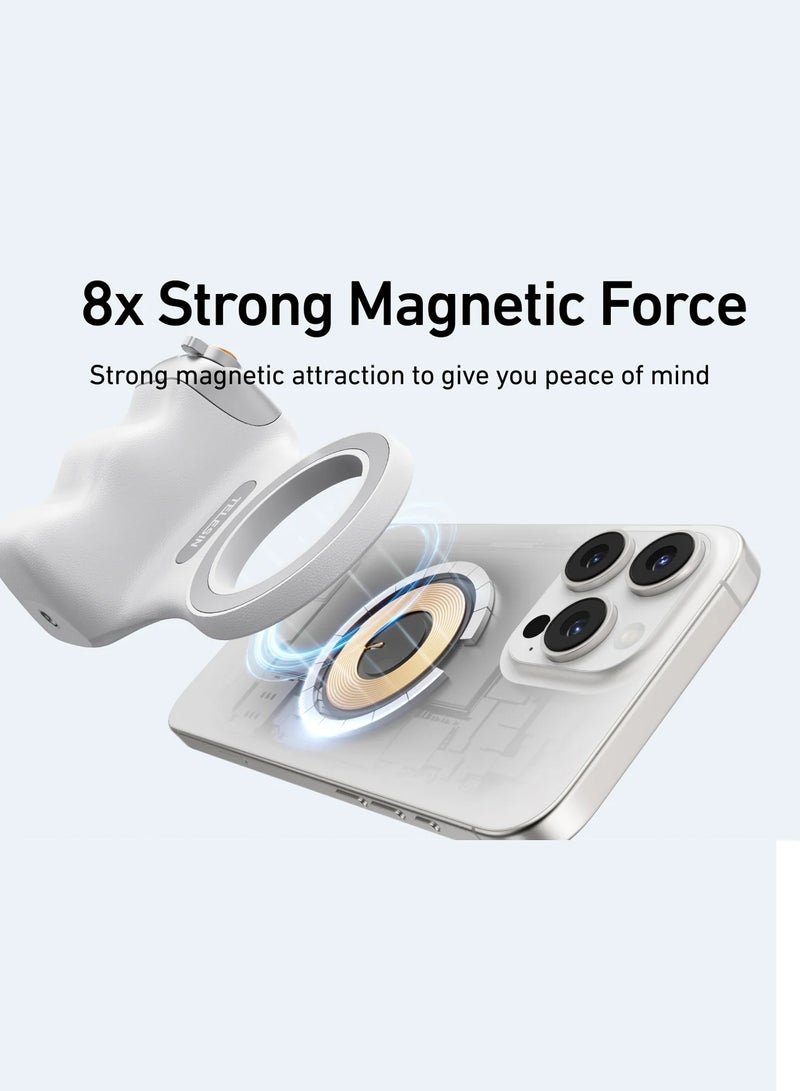TELESIN قبضة مغناطيسية ممتعة 2 – قبضة كاميرا هاتف مغناطيسية مع جهاز تحكم بلوتوث لجهاز آيفون 17 إير - Image 4