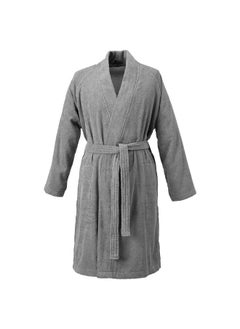Bath robe, grey, L/XL