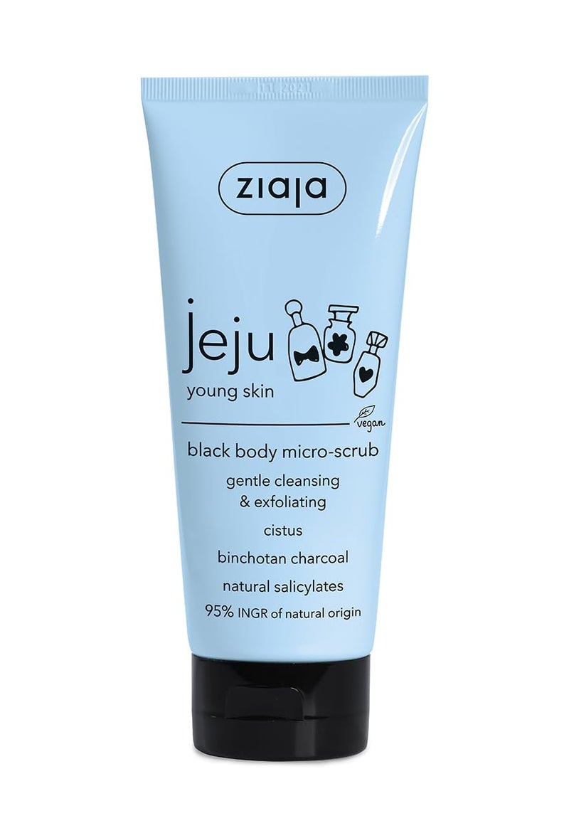 Ziaja Jeju Black Micro-Scrub & Body Wash (200 Ml)