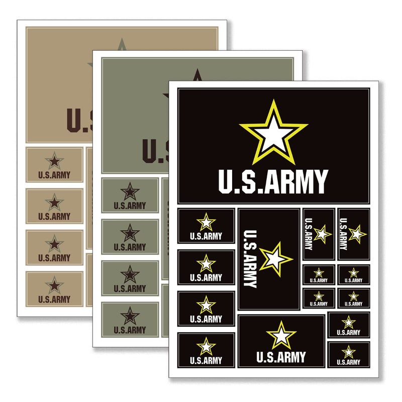 QQSD US Army Flag Sticker Decal in Multiple Sizes 3 Pack 117 x 83 Inches - Image 3