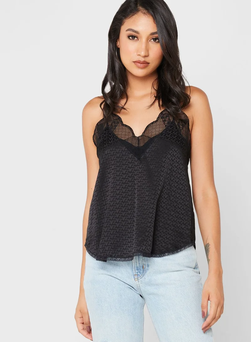 ZADIG & VOLTAIRE Lace Detail Cami Top