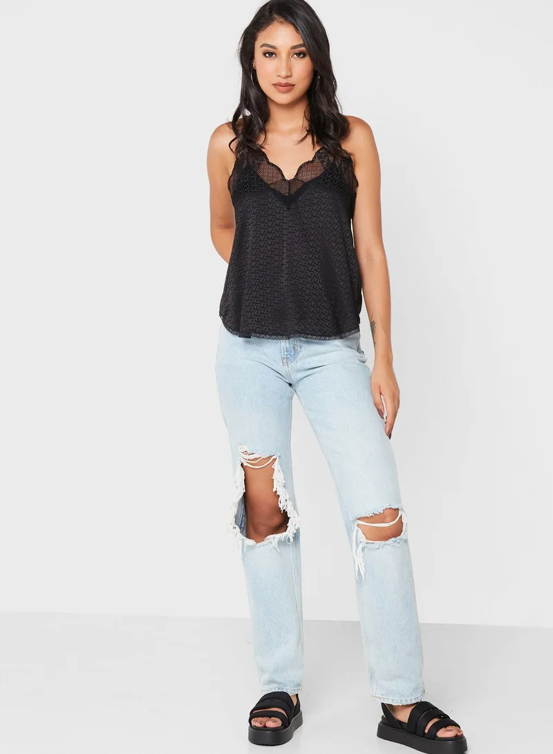 ZADIG & VOLTAIRE Lace Detail Cami Top