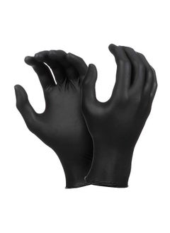 Y&D 100-Piece Disposable Nitrile Gloves Set Black M  - Image 1