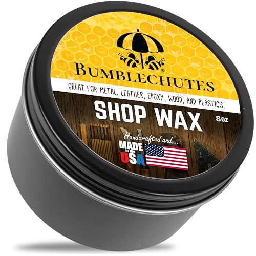 Bumblechutes All-Purpose Shop Wax - All Natural Metal and Wood Wax Finish Paste for Woodworkers, Beeswax Carnauba Wood Protector for Epoxy, Plastic, Metal, Leather, Furniture & Workshop Tools - 8 oz - Image 1