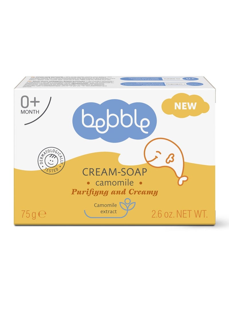 Bebble Cream Soap with Chamomile 75g - Image 1