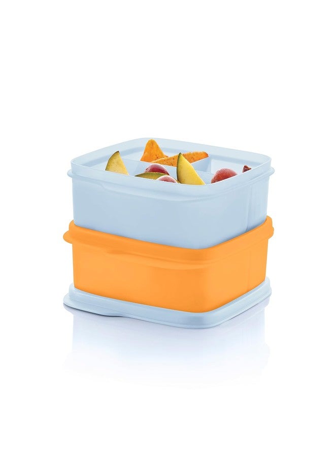 Tupperware Lunch-It Portion & Go Compact 2-Lunch Box Set - Dishwasher Safe & BPA Free - (2.3 Cups/550 ml),Polypropylene Polyethylene - Image 1
