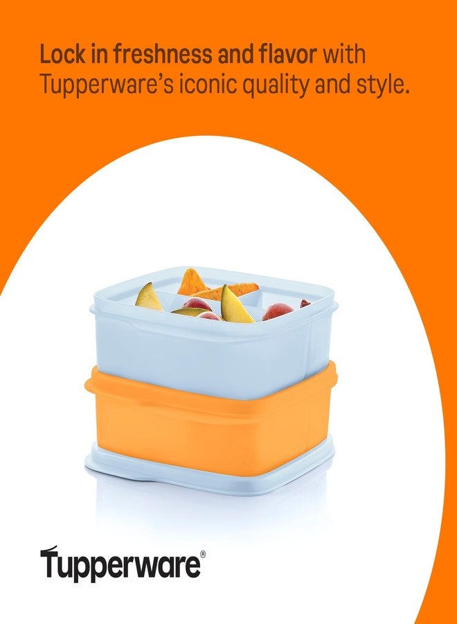 Tupperware Lunch-It Portion & Go Compact 2-Lunch Box Set - Dishwasher Safe & BPA Free - (2.3 Cups/550 ml),Polypropylene Polyethylene - Image 5