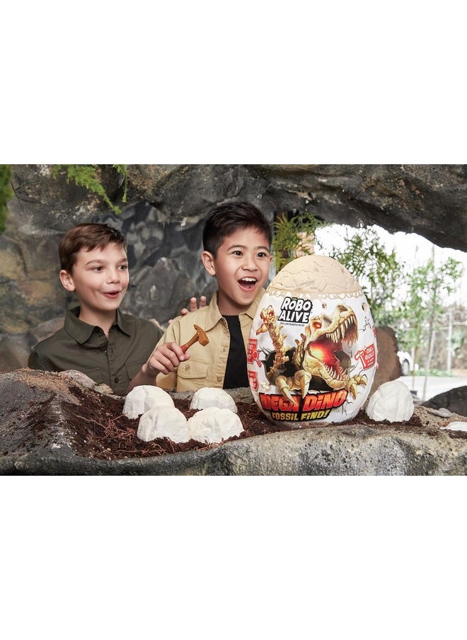 ROBO ALIVE Robo Alive Mega Dino Fossil Find (T-Rex) by ZURU Dig and Discover, STEM, Excavate Prehistoric Fossils, Dinosaur Toys, Educational Toys, Great Science Kit Gift for Girls and Boys  - Image 4