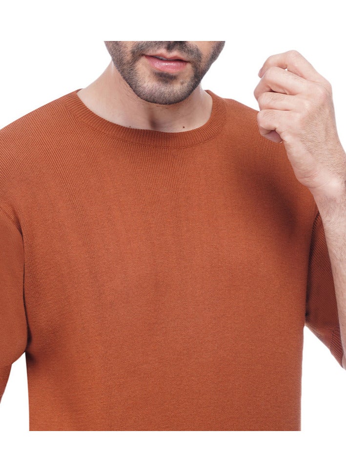 كوب قميص تي شيرت سادة منسوج برقبة دائرية - Image 2