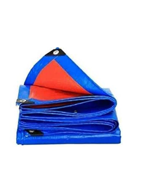 Blue waterproof plastic tarpaulin size 3 x 3 metres