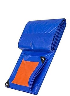 Generic Blue waterproof plastic tarpaulin size 3 x 3 metres  - Image 2