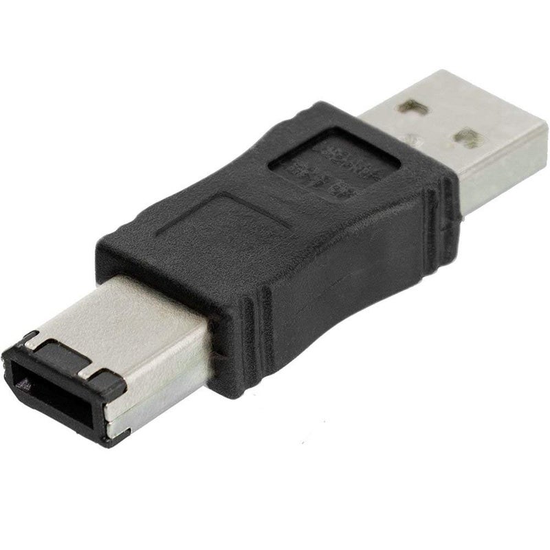 Toptekits Firewire IEEE 1394 6 Pin Male to USB A Male Convertor Jack M/M Adapter - Image 1