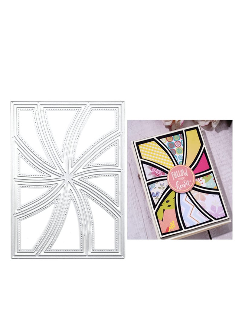 SYOSI - Metal Cutting Dies for Card Making, Frame Shape Die Cutting Craft Template Craft Template Metal Dies for DIY Embossing Card Making Mold Paper Scrapbooking Album Photo Decorative (14 X 9.9cm) - Image 1