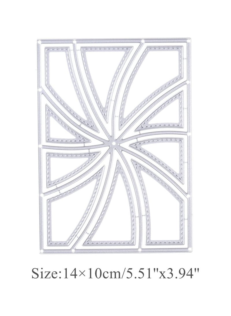 SYOSI - Metal Cutting Dies for Card Making, Frame Shape Die Cutting Craft Template Craft Template Metal Dies for DIY Embossing Card Making Mold Paper Scrapbooking Album Photo Decorative (14 X 9.9cm) - Image 1