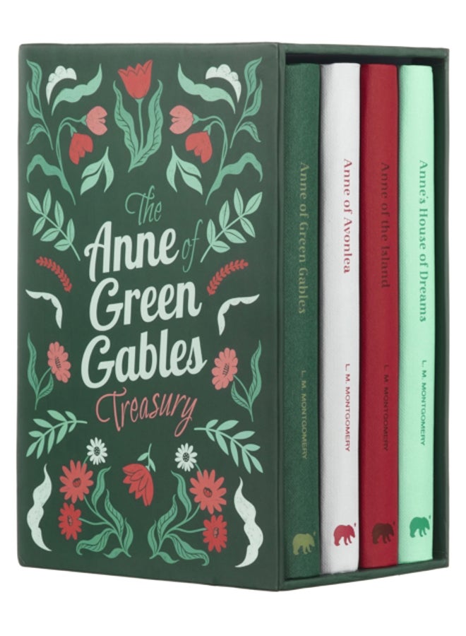 خزانة آن في جرين جابلز: مجموعة فاخرة من 4 كتب غلاف مقوى