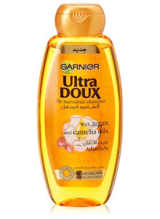 garnier ULTRA DOUX ARGAN OIL HAIR SHAMPOO 400ML