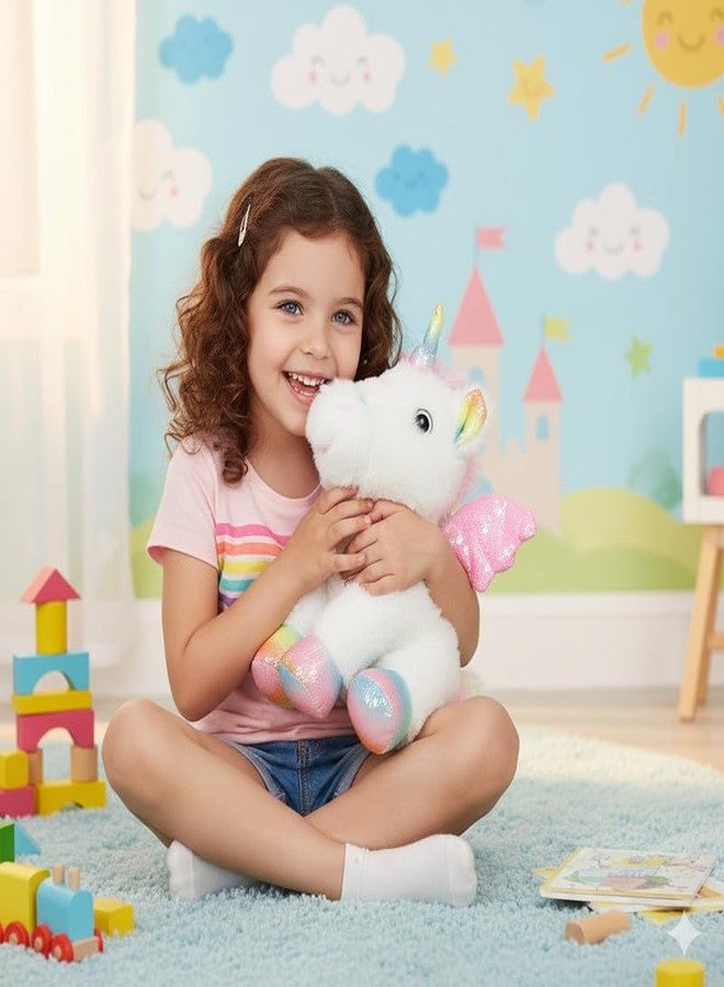 STRIDERS Unicorn Plush Soft Toy Baby – White | Cute Stuffed Animal for Kids | Huggable Magical Unicorn for Girls & Boys | Soft Safe Plush for Playtime - Image 5