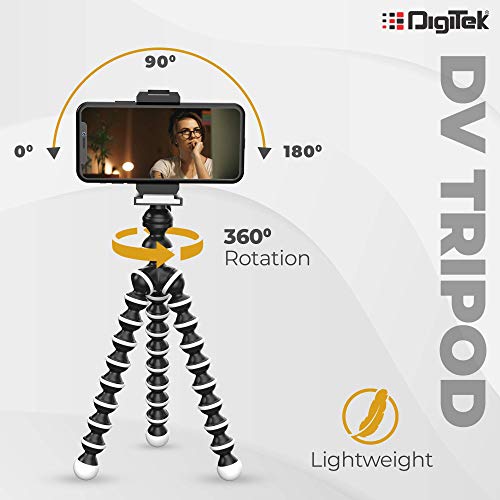 DIGITEK® (DTR 260 GT) Gorilla Tripod/Mini 33 CM (13 Inch) Tripod for Mobile Phone with Phone Mount & Remote, Flexible Gorilla Stand for Point and Shoot & Action Cameras - Image 2
