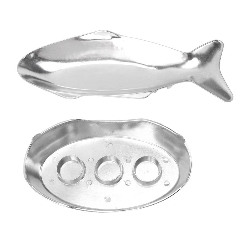 Fish Shaped Grilling Pan Uniform Heating Aluminum Alloy Fish Serving Pan for Hotel Restaurants Banquets S - Image 1