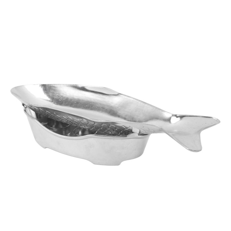 Fish Shaped Grilling Pan Uniform Heating Aluminum Alloy Fish Serving Pan for Hotel Restaurants Banquets S - Image 5