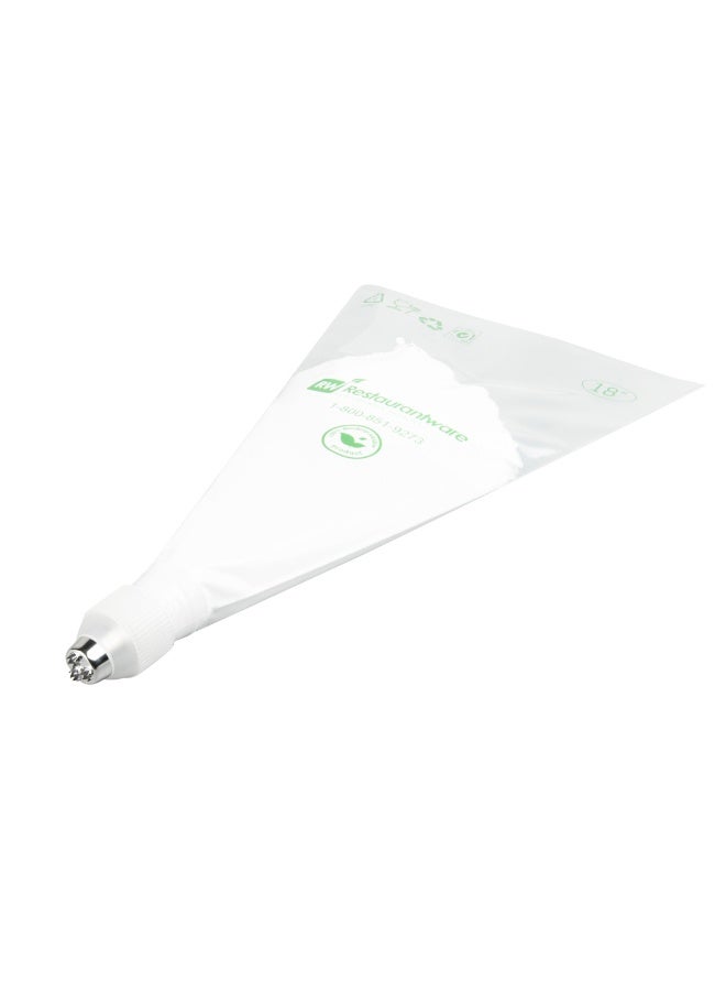 Restaurantware Pastry Tek Piping Tip, 1 Triple Star Pastry Tip - #2010, Reusable, Stainless Steel Icing Tip, Dent-Resistant, Decorate Cupcakes, Cakes, or Cookies - Image 2