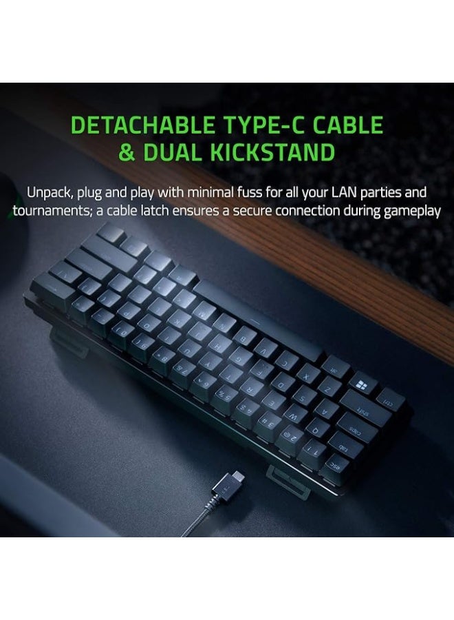 RAZER Huntsman Mini 60% Gaming Keyboard, Fastest Keyboard Switches Ever, Clicky Purple Optical Switches, Chroma RGB Lighting, PBT Keycaps, Onboard Memory | RZ03-03390100-R3M1 - Image 4