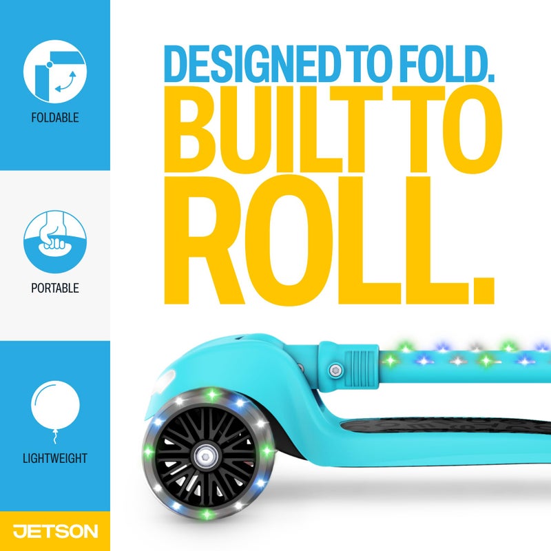 Jetson Scooters - Jupiter Mini 3 Wheel Kick Scooter, Blue, Foldable, Lightweight, Portable - Image 5