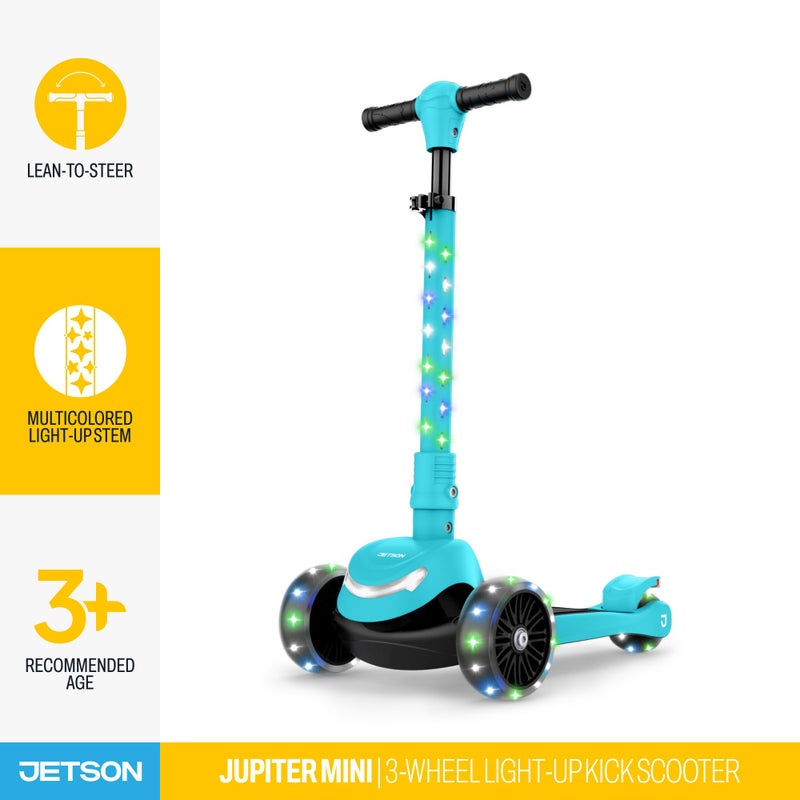 Jetson Scooters - Jupiter Mini 3 Wheel Kick Scooter, Blue, Foldable, Lightweight, Portable - Image 2