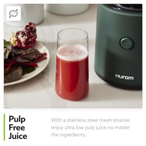 Hurom H320 Cold Press Juicer Machine, Easy to Clean Masticating Slow Juicer, Coarse Strainers, Self-Feeding, Hands Free, Family Size, Quiet Motor, Easy Assembly (Black) - Image 5