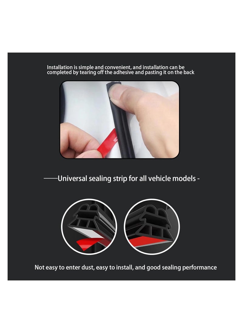 GUDOO Car Weather Stripping Car Door Seal Strip Automotive Stripping Self-Adhesive Rubber Seal Cover Waterproof Soundproof Weatherstrip for Car Door Tailgate Windows Home 5M  - Image 5