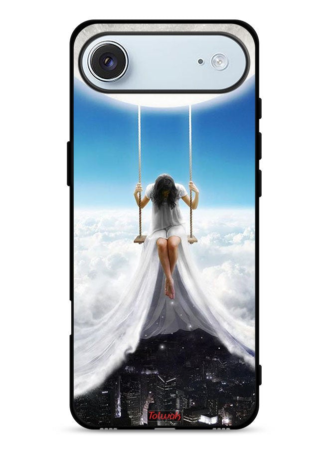 Tolwak Apple iPhone Air Protective Case Cover Moon Clouds Town Art - Image 1