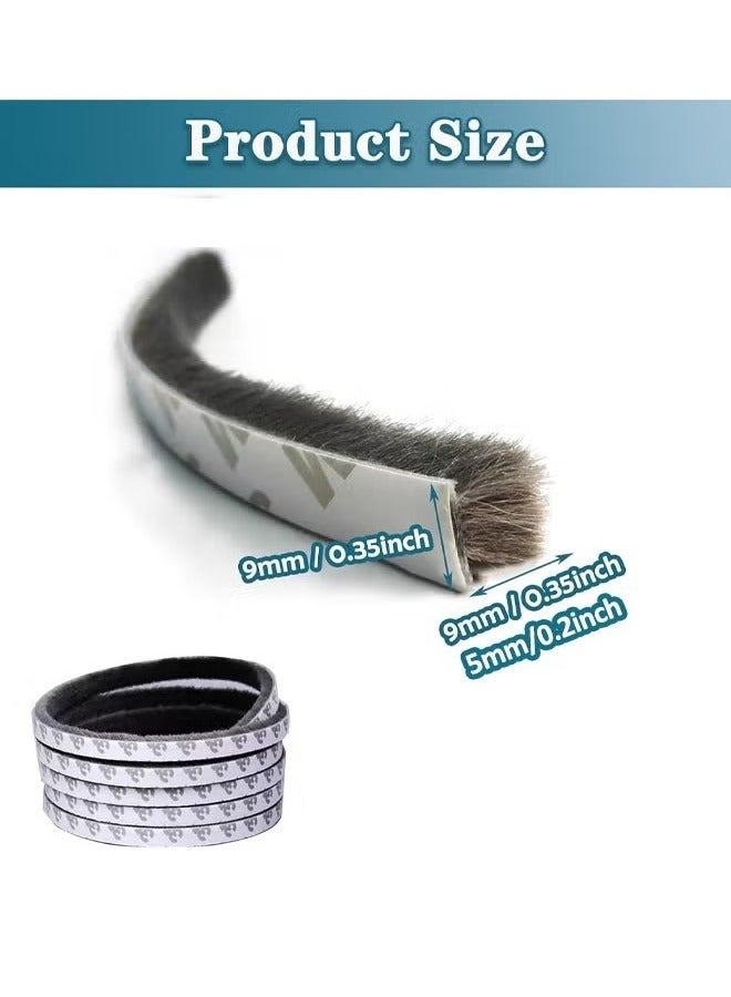 الدليبن شريط عازل للنوافذ بطول 5 أمتار، شريط مانع لتسرب الطقس، شريط مانع لتسرب الهواء ودافئ للنوافذ والأبواب، شريط عازل للضوضاء - Image 2