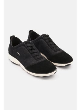 GEOX Women Nebula G Glit Elastic Goring Casual Shoes, Black  - Image 1
