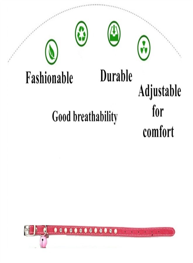 Pet collar with bells and pearls decorated dog and cat cute personalized neck collar - Image 2